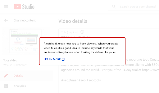 YouTube Title Selection YouTube Title Selection
