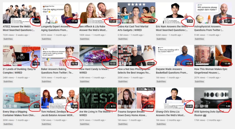 YouTube Wired channel YouTube Wired channel