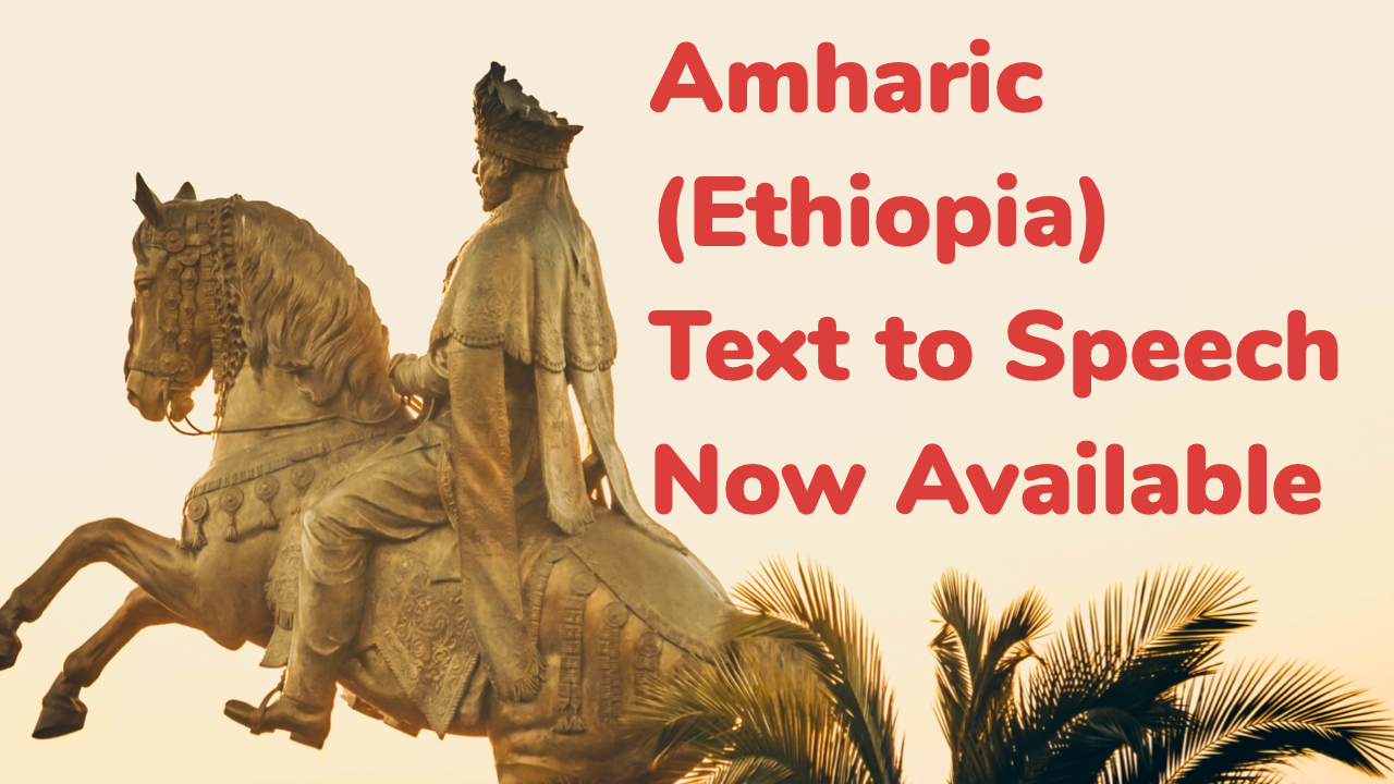 4 new Amharic voices 4 new Amharic voices