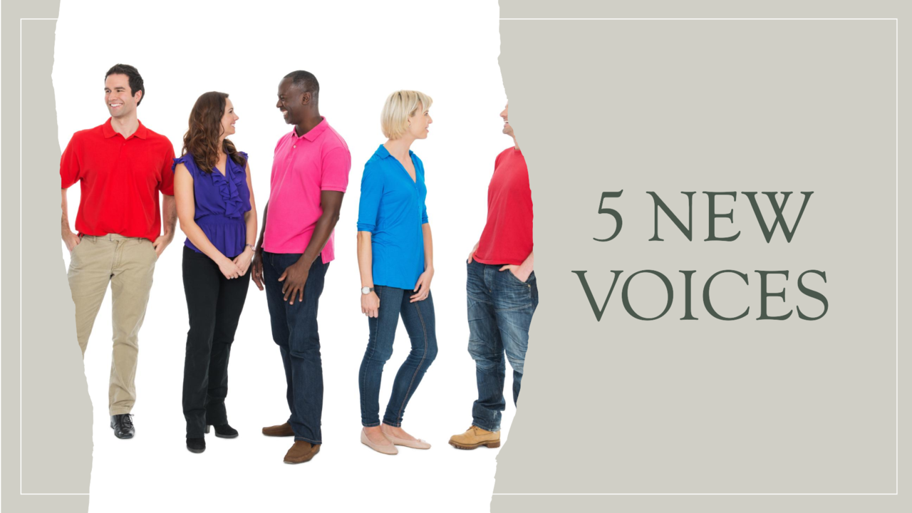 Five new AI voices Five new AI voices