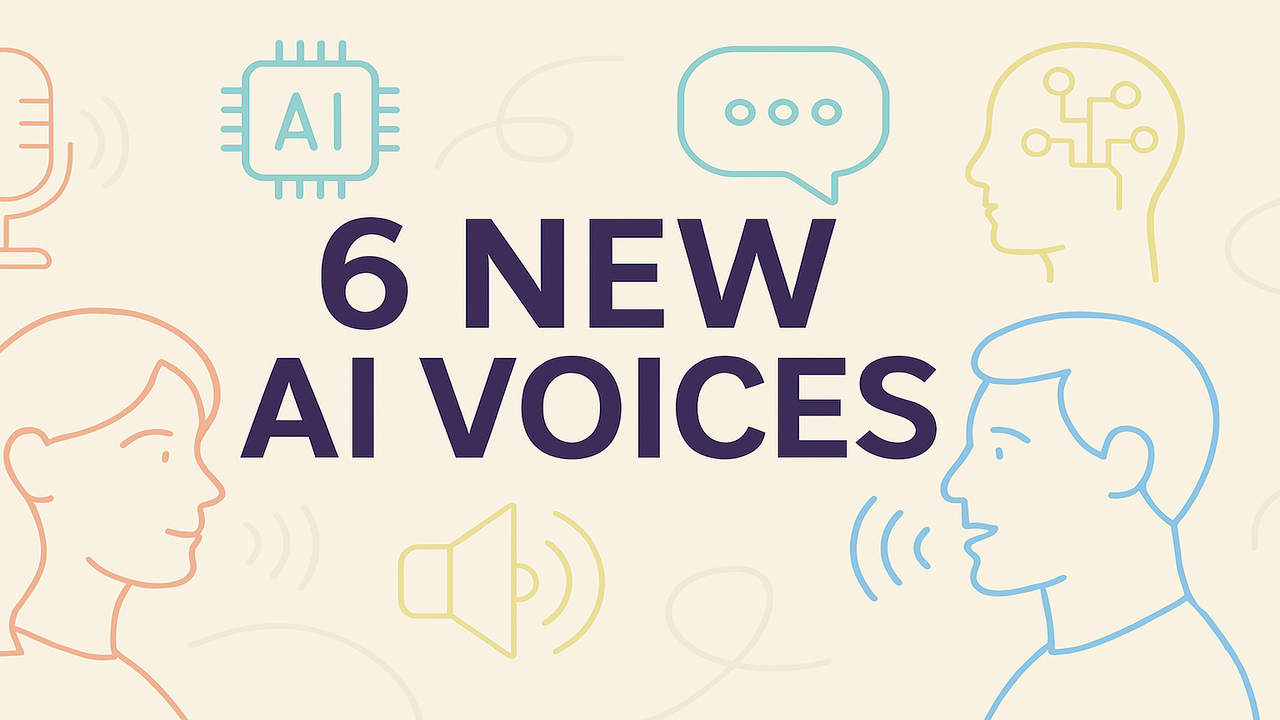 6 new voice generators